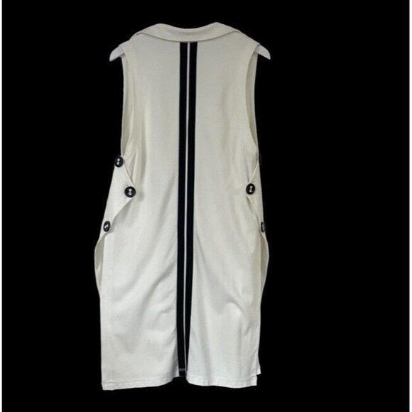 Joseph Ribkoff Duster Vest Cover Up Pockets Designer Chic Artsy Minimalist Mod 4 - Picture 3 of 9